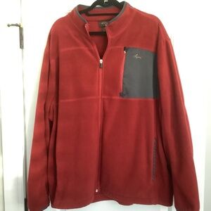 Greg Norman Fleece jacket in burgundy size men’s XXL